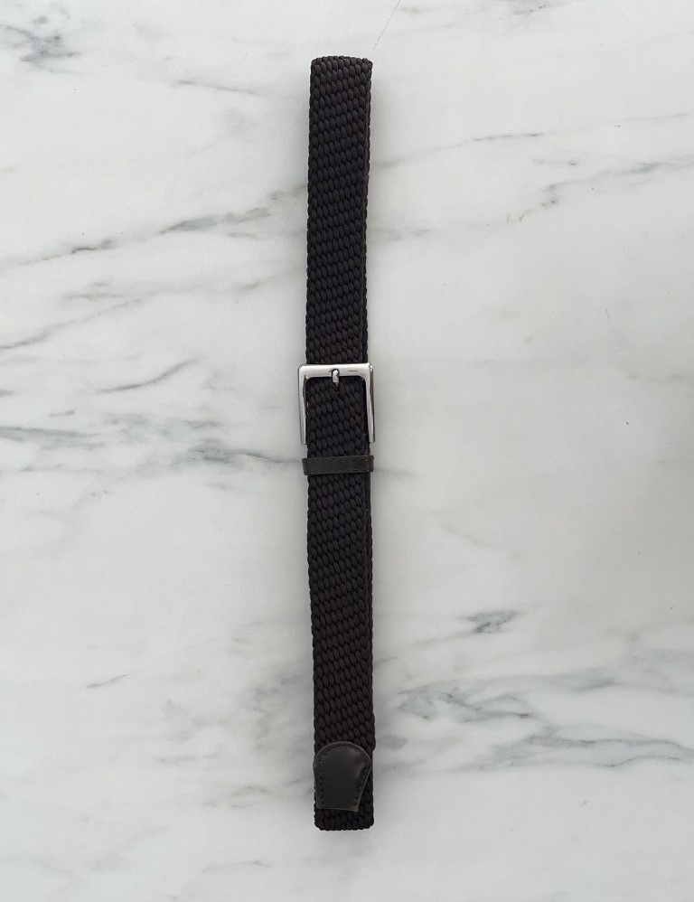 Huxley and Grace Ανδρική καφέ ελαστική πλεκτή ζώνη 250420K